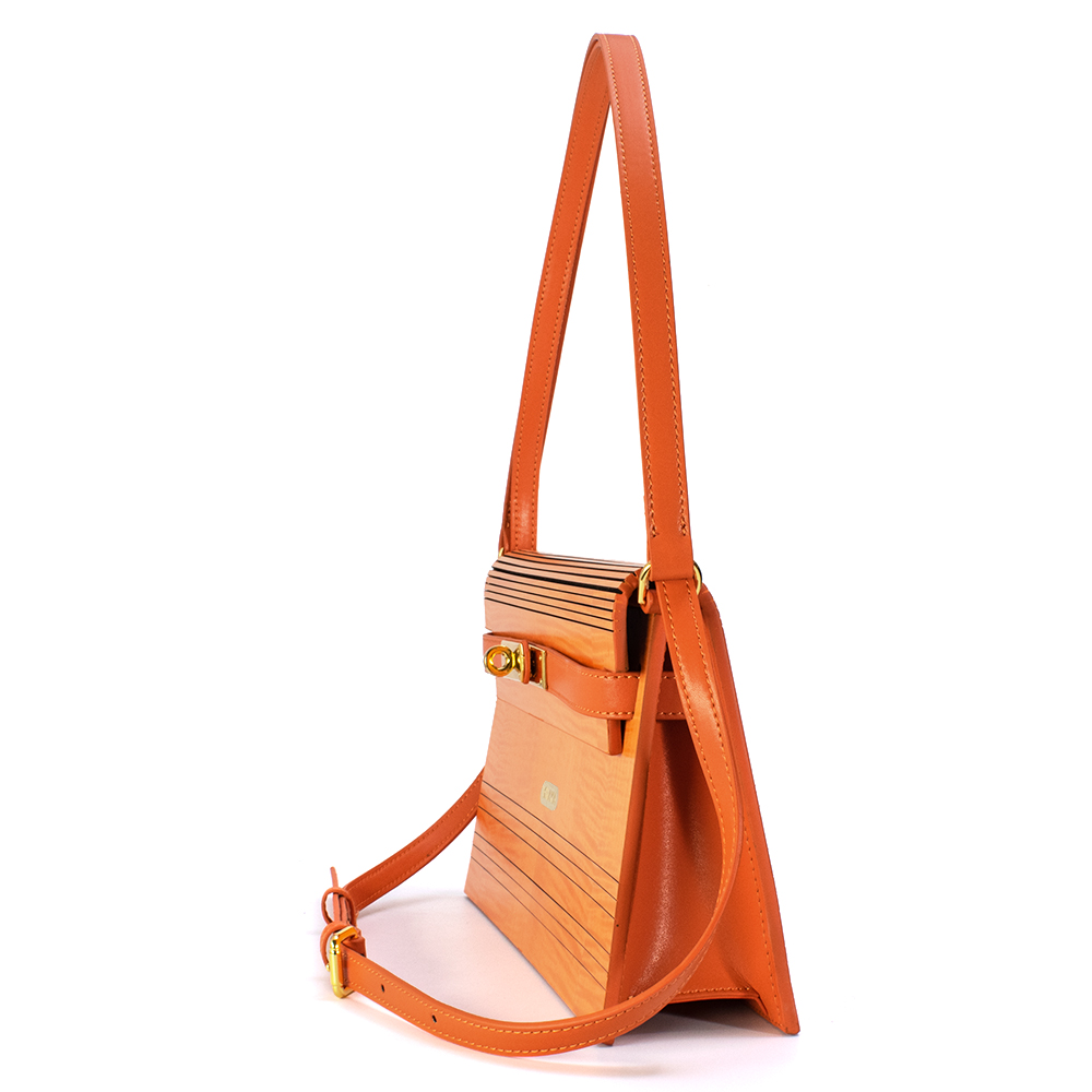 ZS-B013 Colorful Handbag-Orange