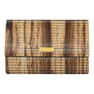 ZS-WB001-A Clutch-Zebra Wood
