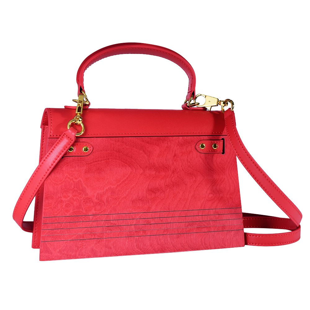 ZS-B015 Colorful Handbag-Red