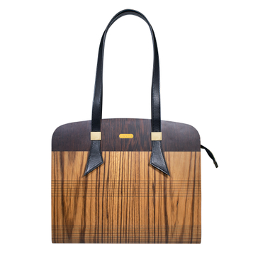 ZS-B009 Tote-Zebra Wood