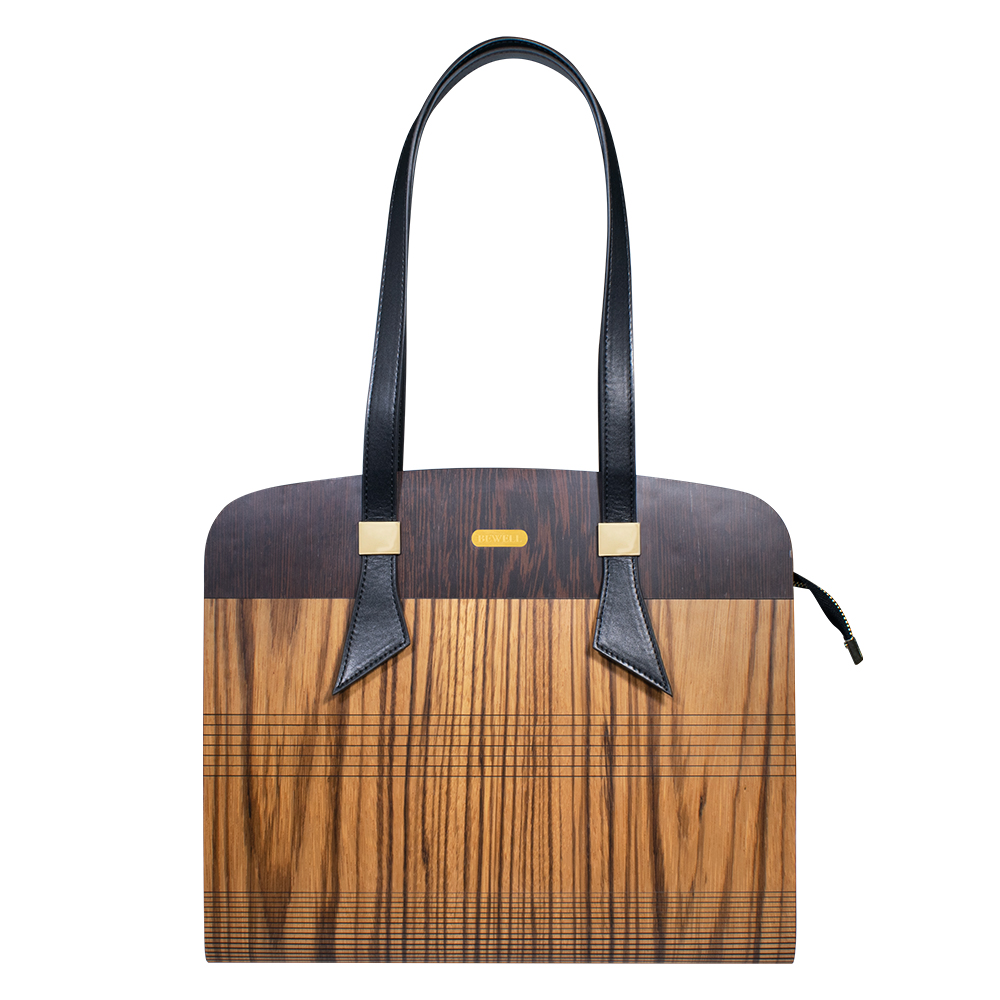 ZS-B009 Tote-Zebra Wood