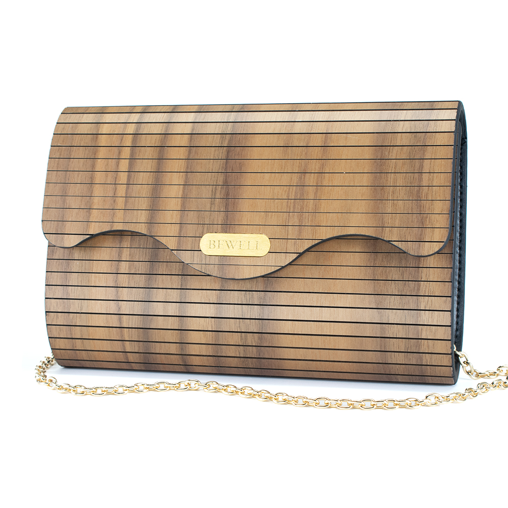 ZS-WB001-B Clutch-Walnut Wood