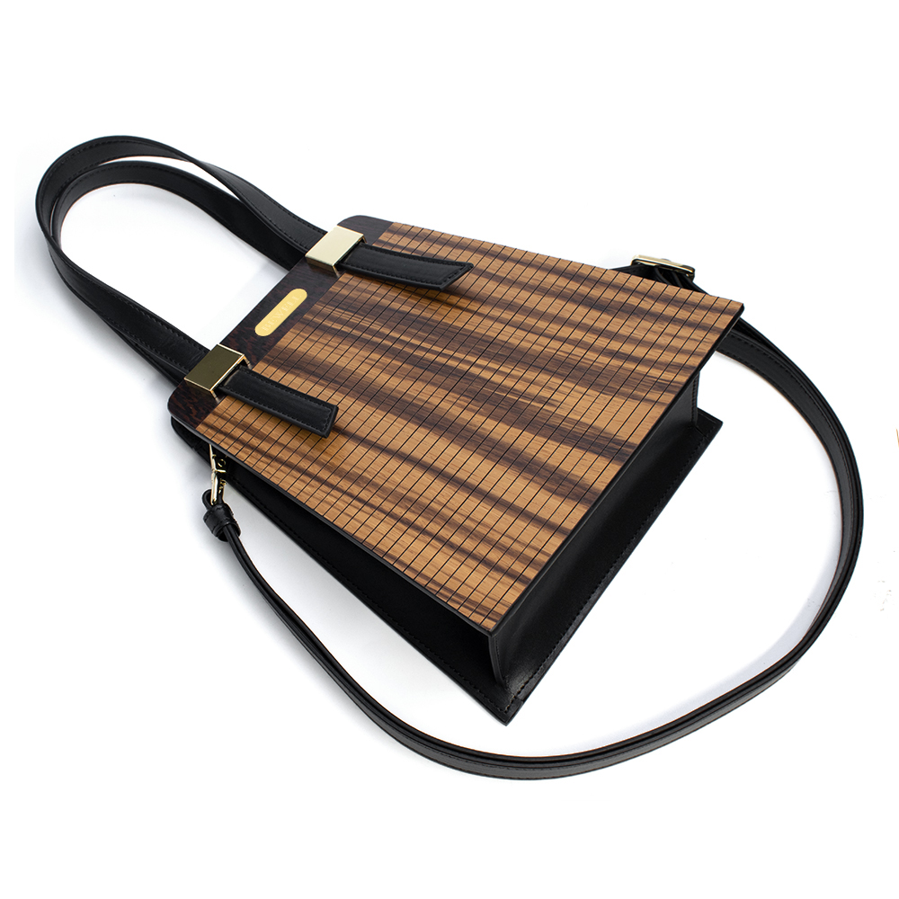 ZS-B012 Tote-Zebra Wood