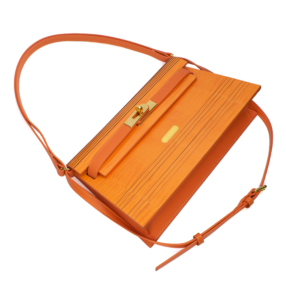 ZS-B013 Colorful Handbag-Orange