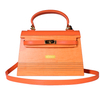 ZS-B015 Colorful Handbag- Orange 