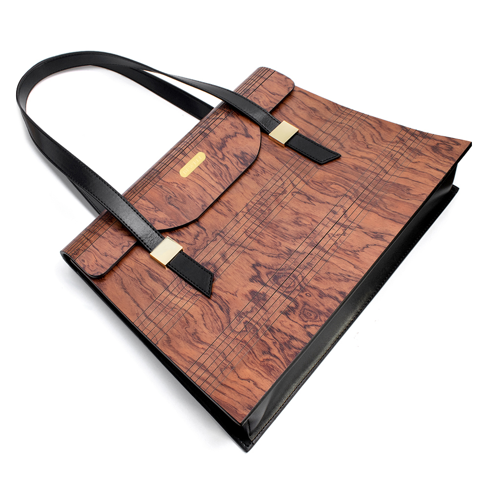 ZS-B010 Tote-Burma Padauk Wood