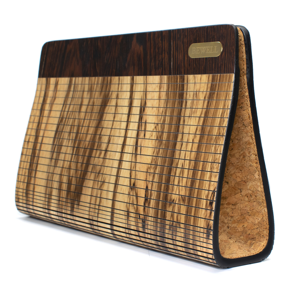 ZS-WB003 Wristlet Bag-Zebra Wood