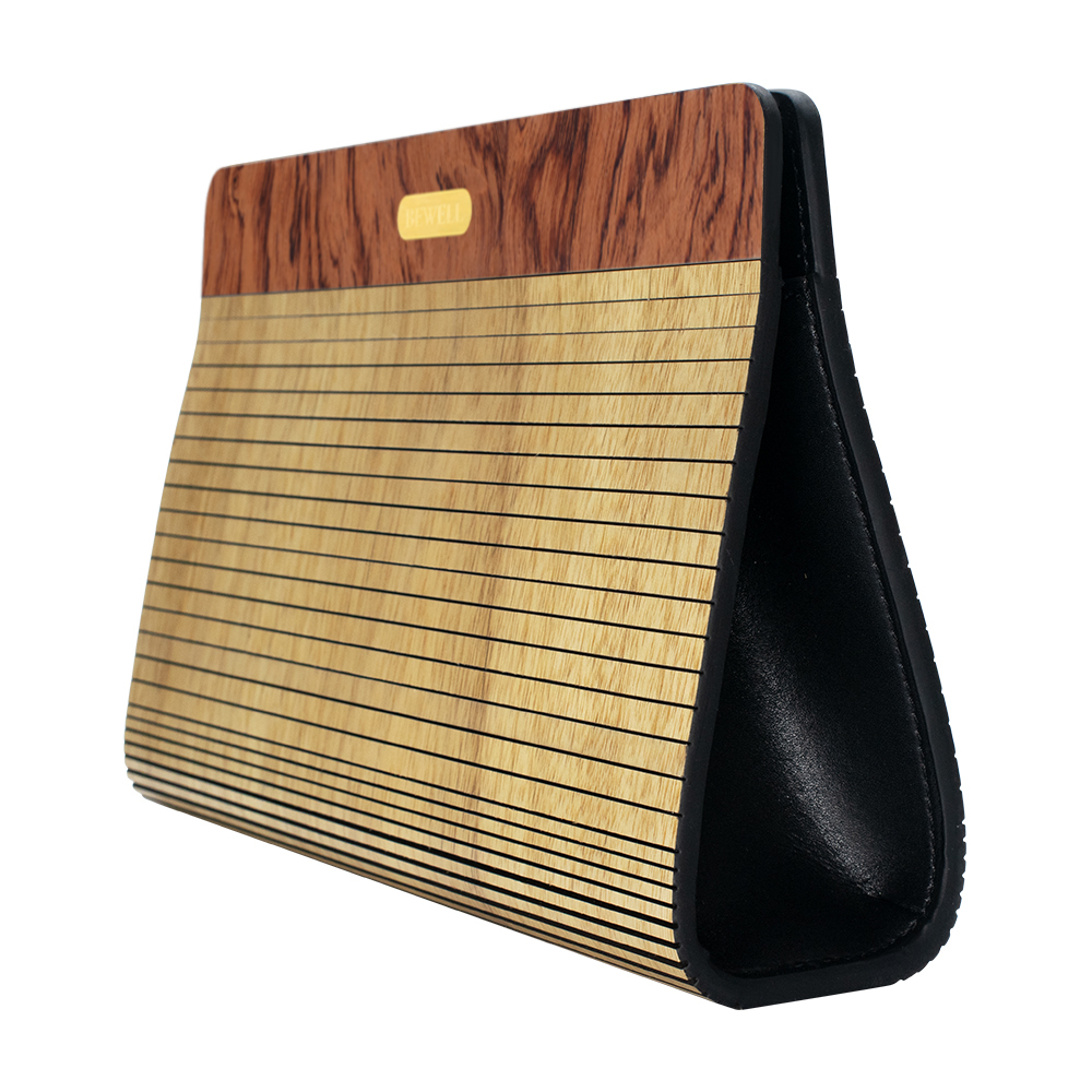 ZS-WB003 Wristlet Bag-Acacia Wood