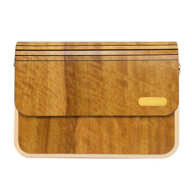 ZS-WB007 Flap Bag-Figured Movingue Wood