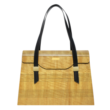 ZS-B010 Tote Bag- Figured movingue Wood