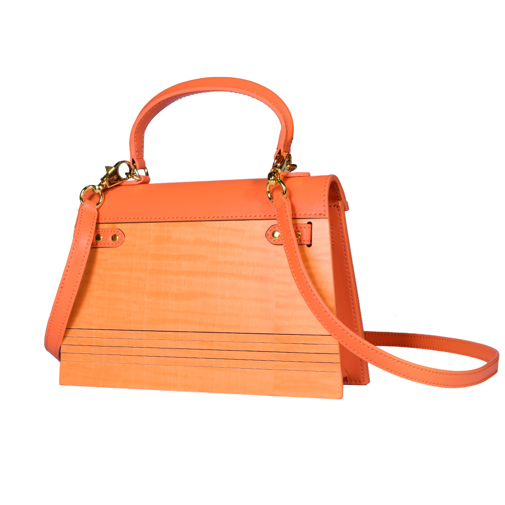 ZS-B015 Colorful Handbag- Orange 