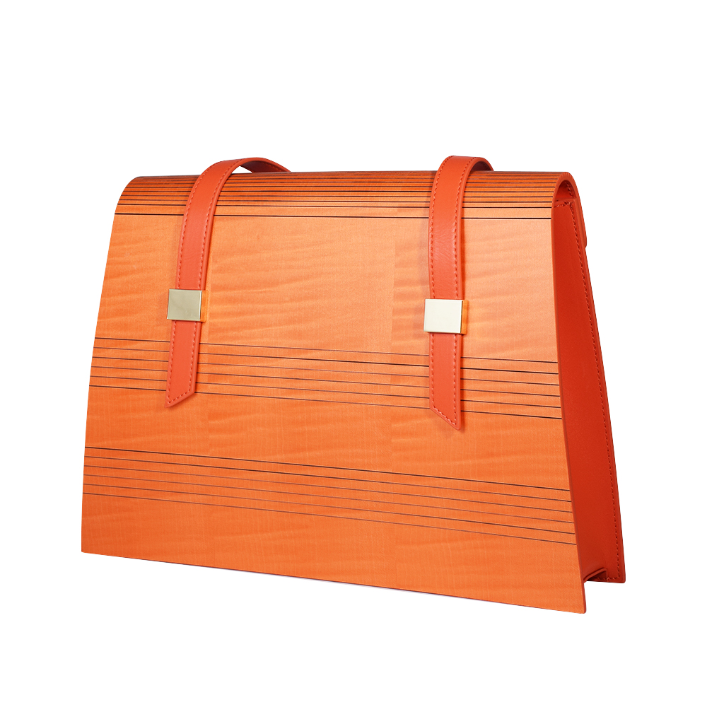 ZS-B010 Tote Bag- Orange Wood